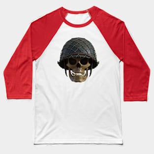 Smoking Skull Baseball T-Shirt